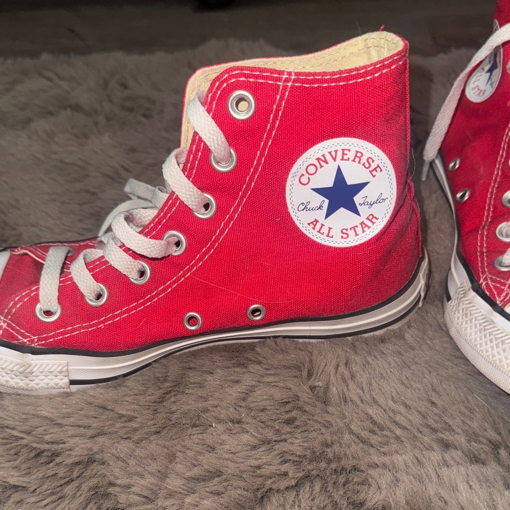 Converse Red High-Top Sneakers - Picture 2 of 2
